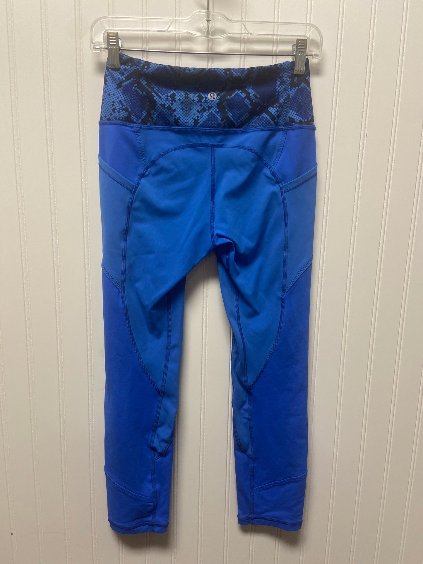 Athletic Leggings By Lululemon In Blue, Size: S