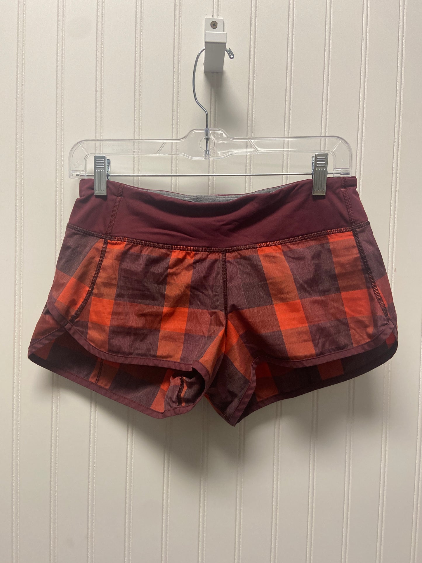 Athletic Shorts By Lululemon In Red, Size: S