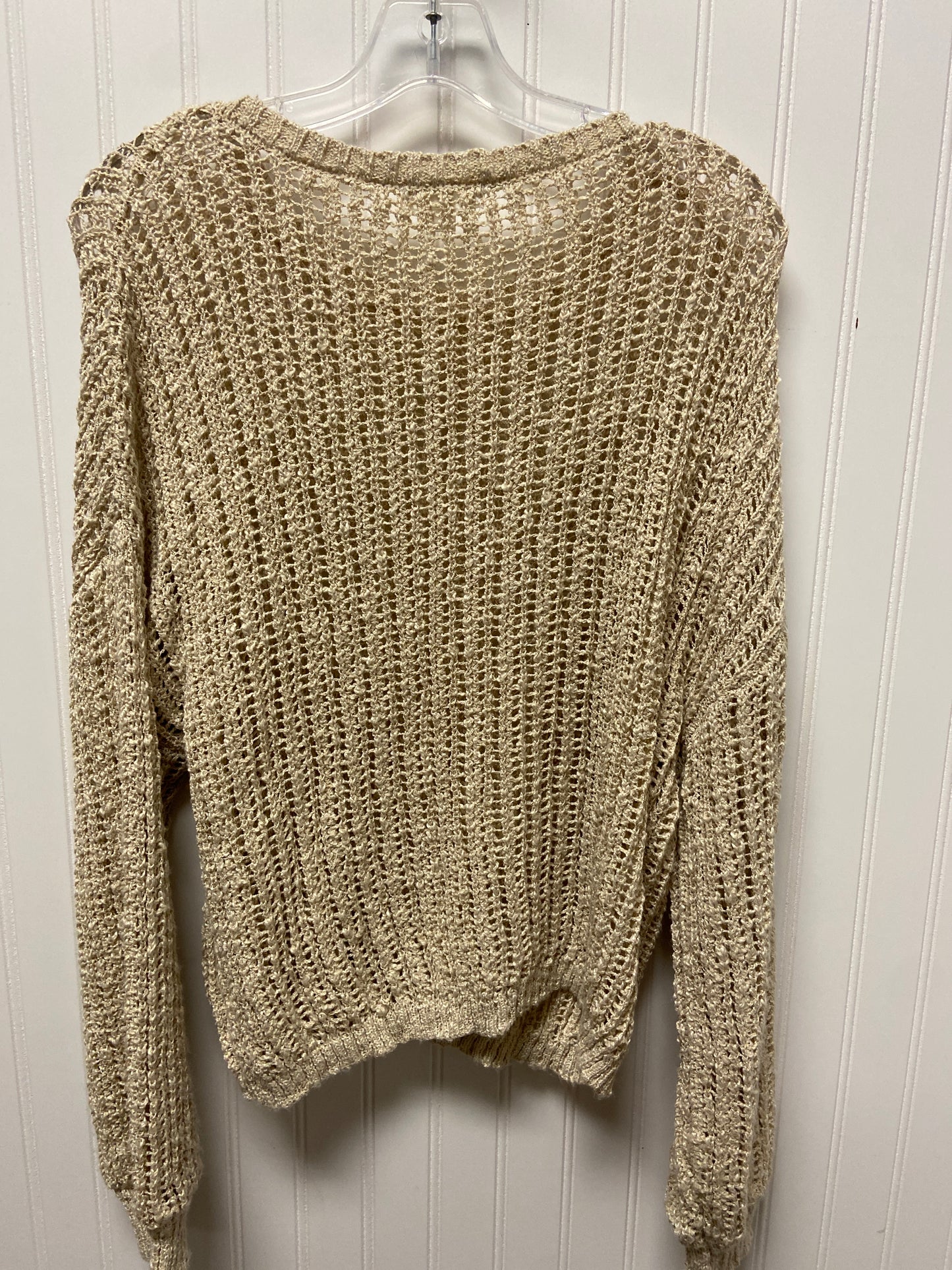 Sweater By Blu Pepper In Beige, Size: M