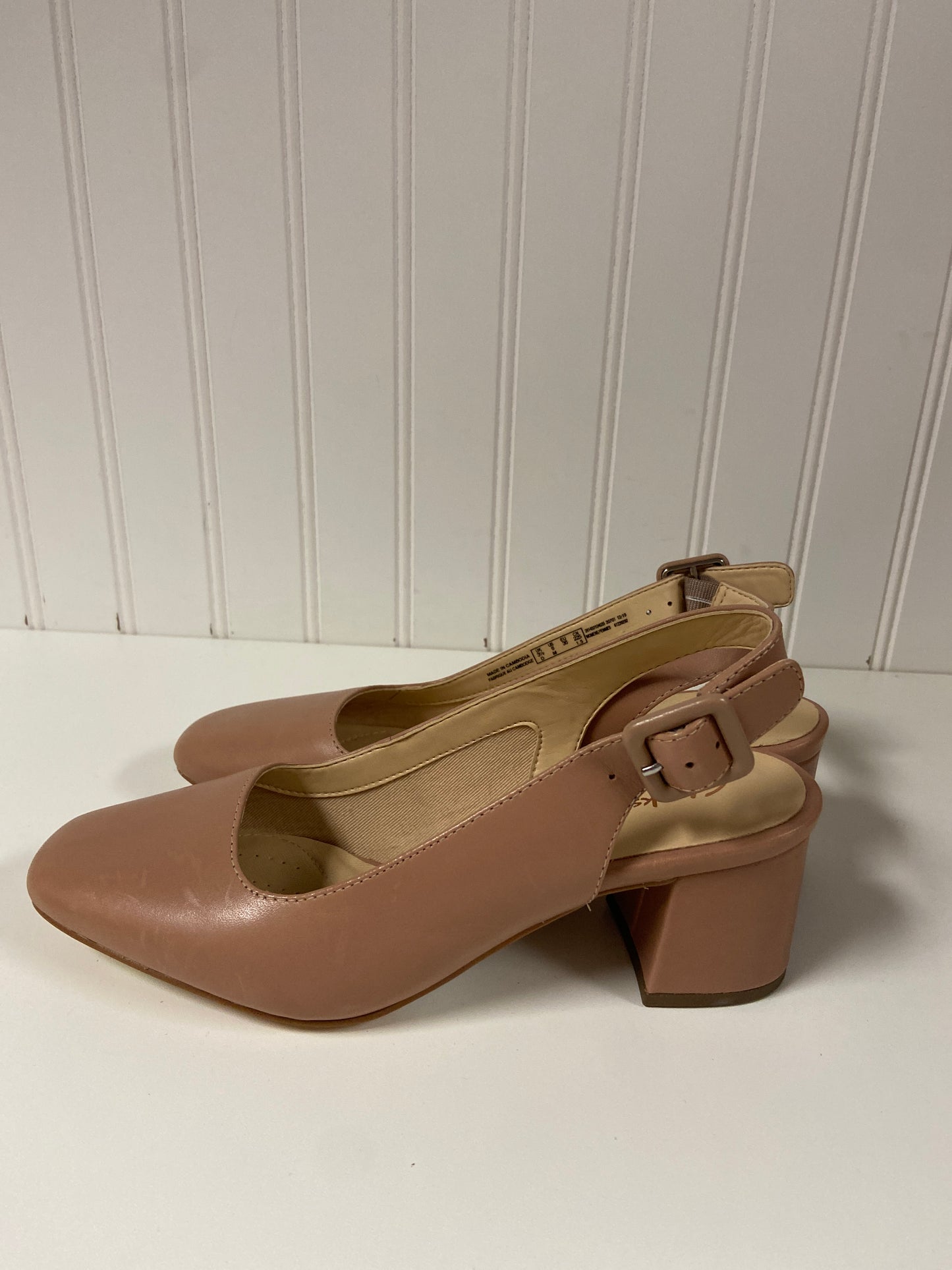 Shoes Heels Block By Clarks In Pink, Size: 6