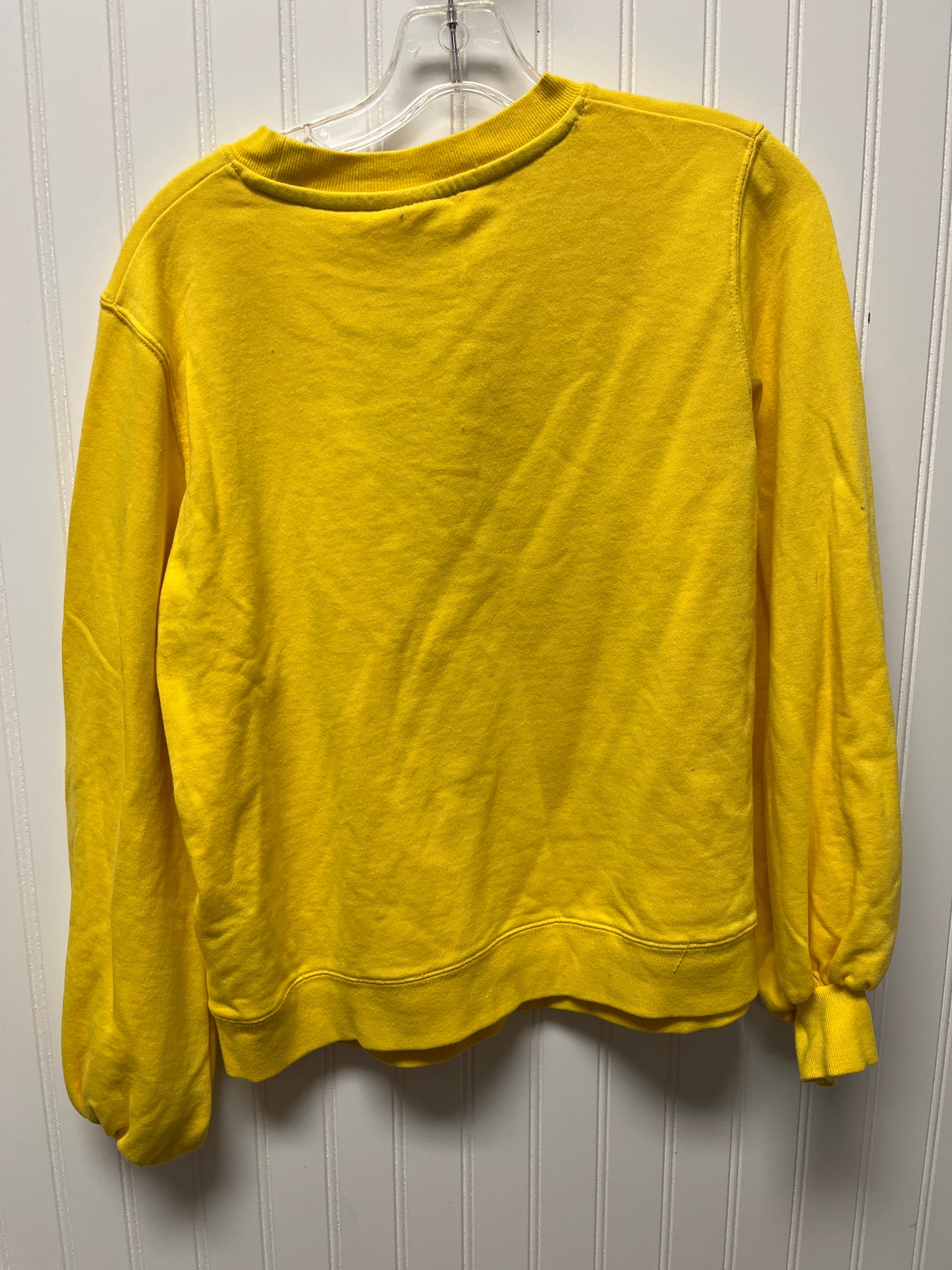 Sweatshirt Crewneck By Disney Store In Yellow, Size: S