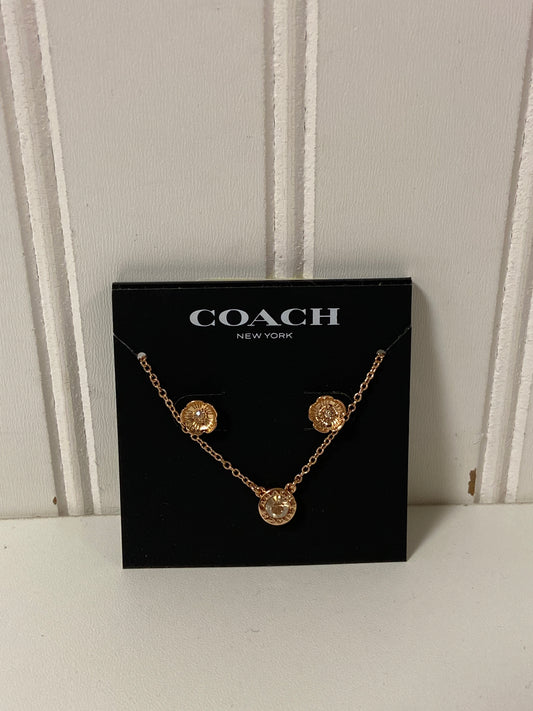 Necklace Set Designer By Coach, Size: 02 Piece Set