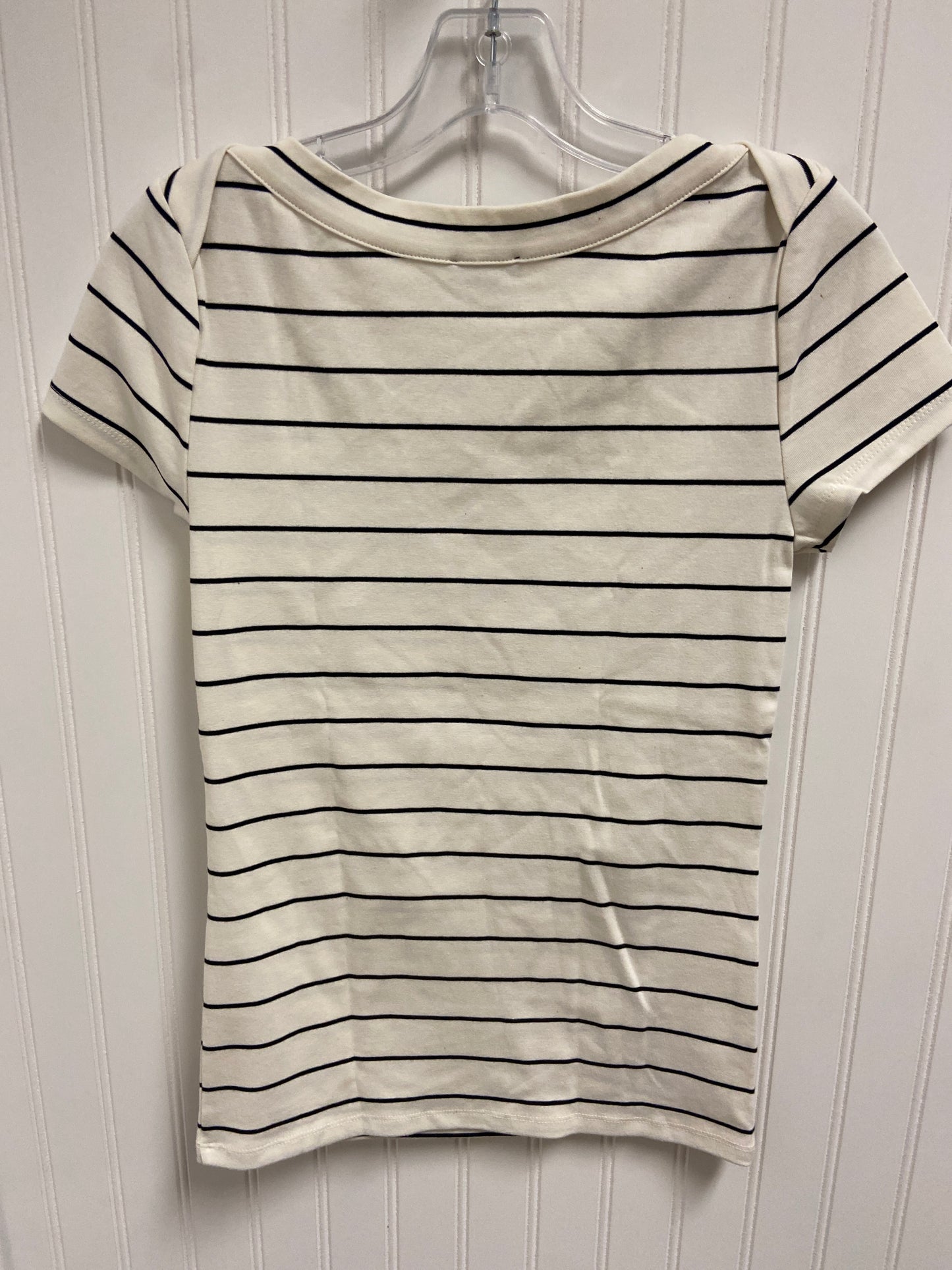 Top Short Sleeve Basic By Ann Taylor In Striped Pattern, Size: Xs