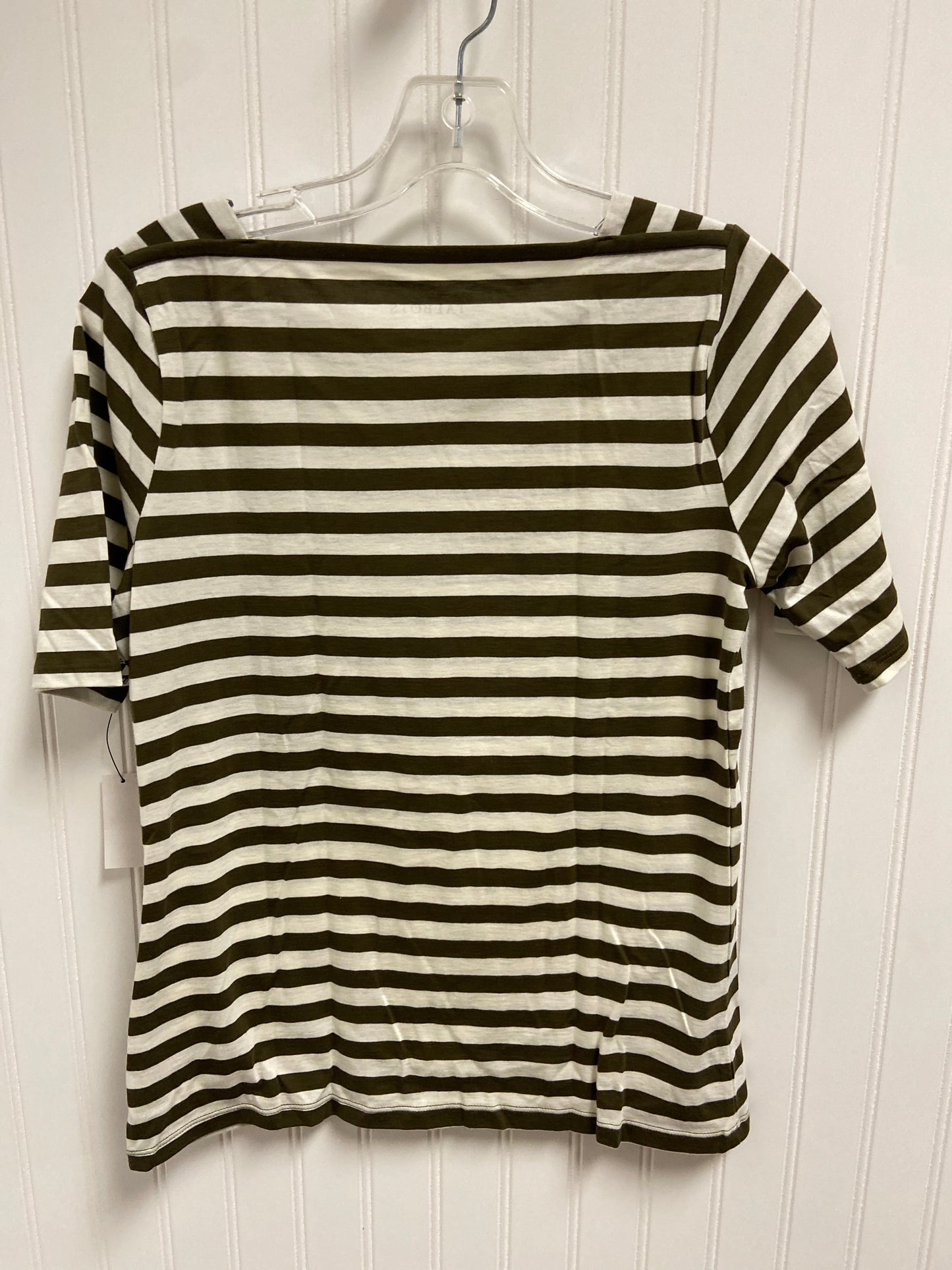 Top Short Sleeve Basic By Talbots In Striped Pattern, Size: Xs