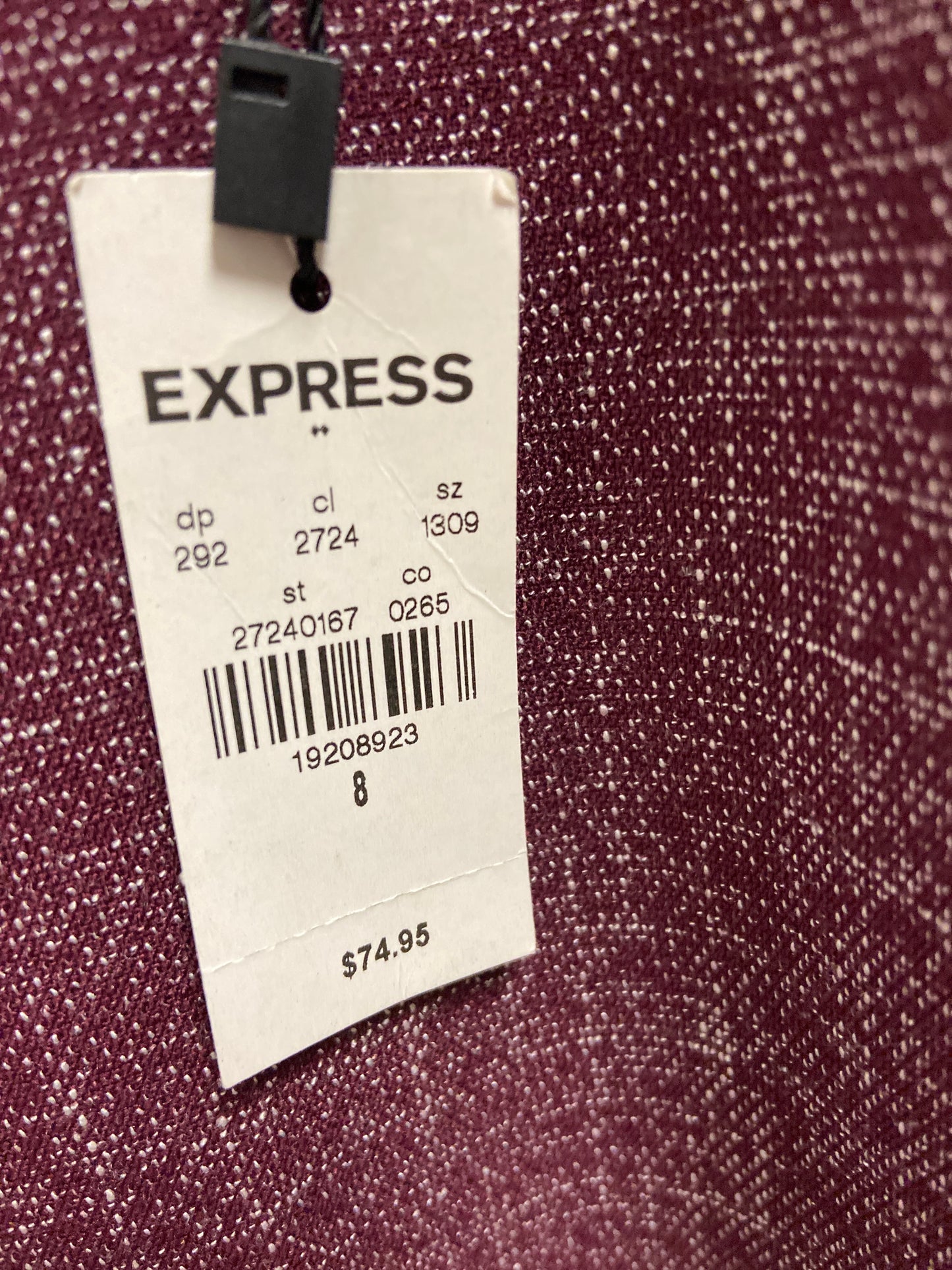 Pants Dress By Express In Maroon, Size: 8