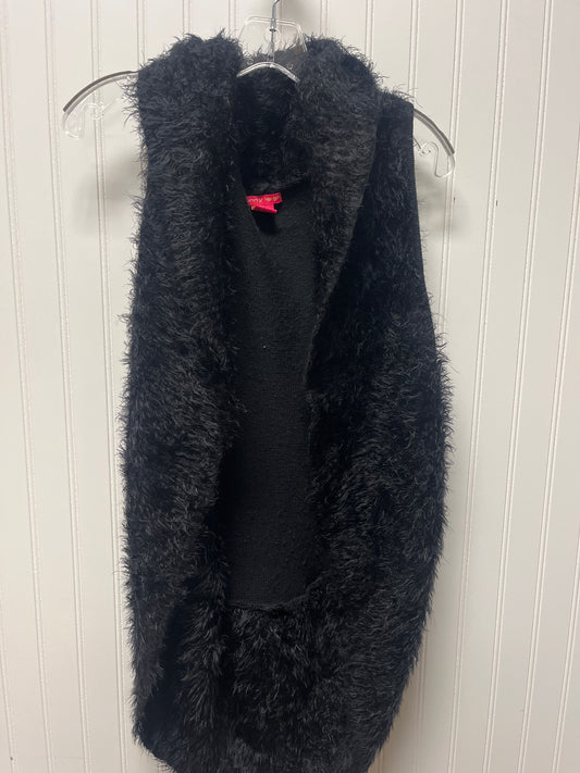 Vest Faux Fur & Sherpa By Sunny Leigh In Black, Size: M