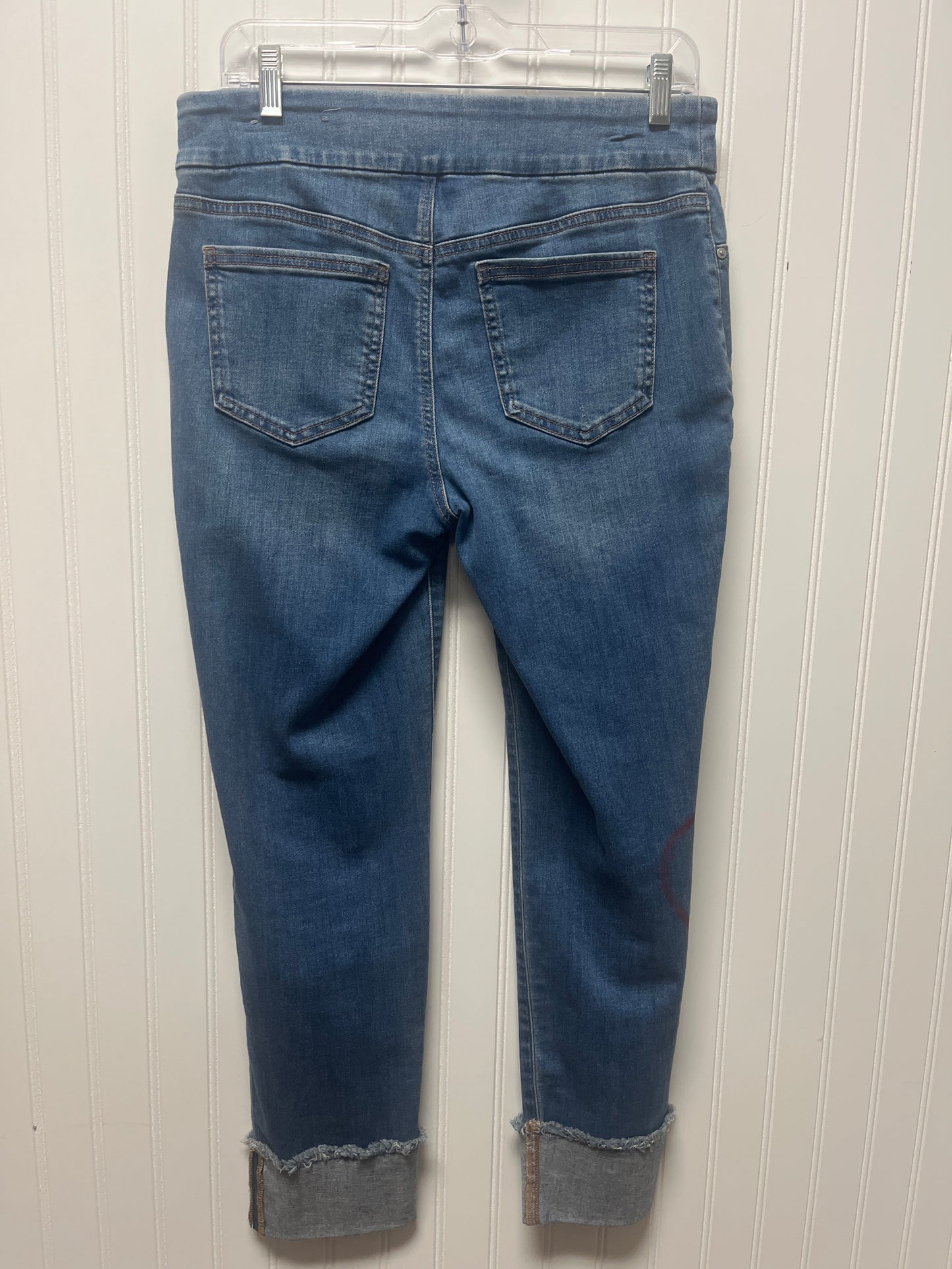 Jeans Cropped By Chicos In Blue Denim, Size: 4