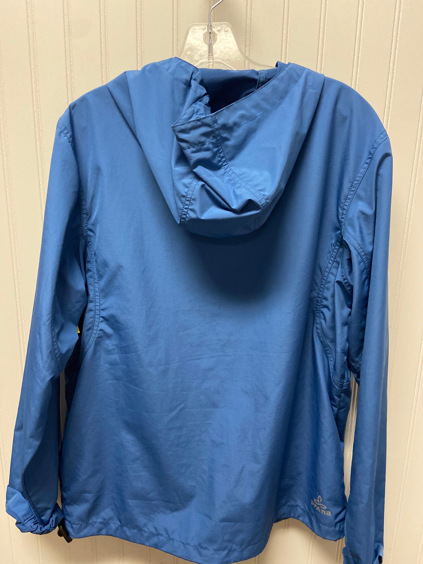 Jacket Windbreaker By Prana In Blue, Size: M