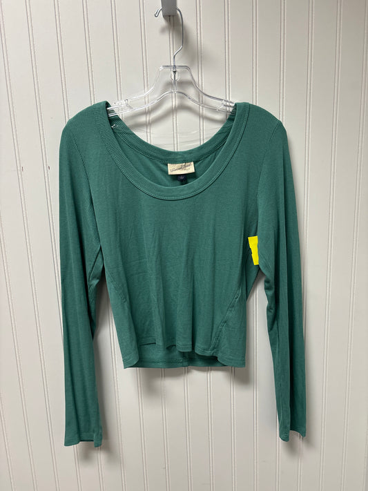 Top Long Sleeve Basic By Universal Thread In Green, Size: L