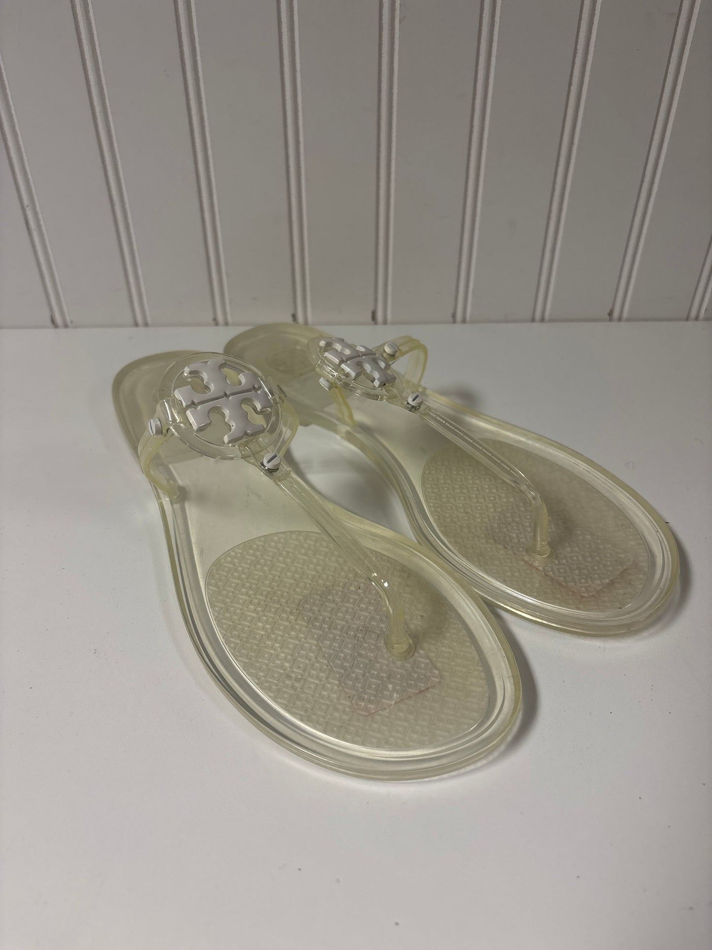 Sandals Designer By Tory Burch In Clear, Size: 10