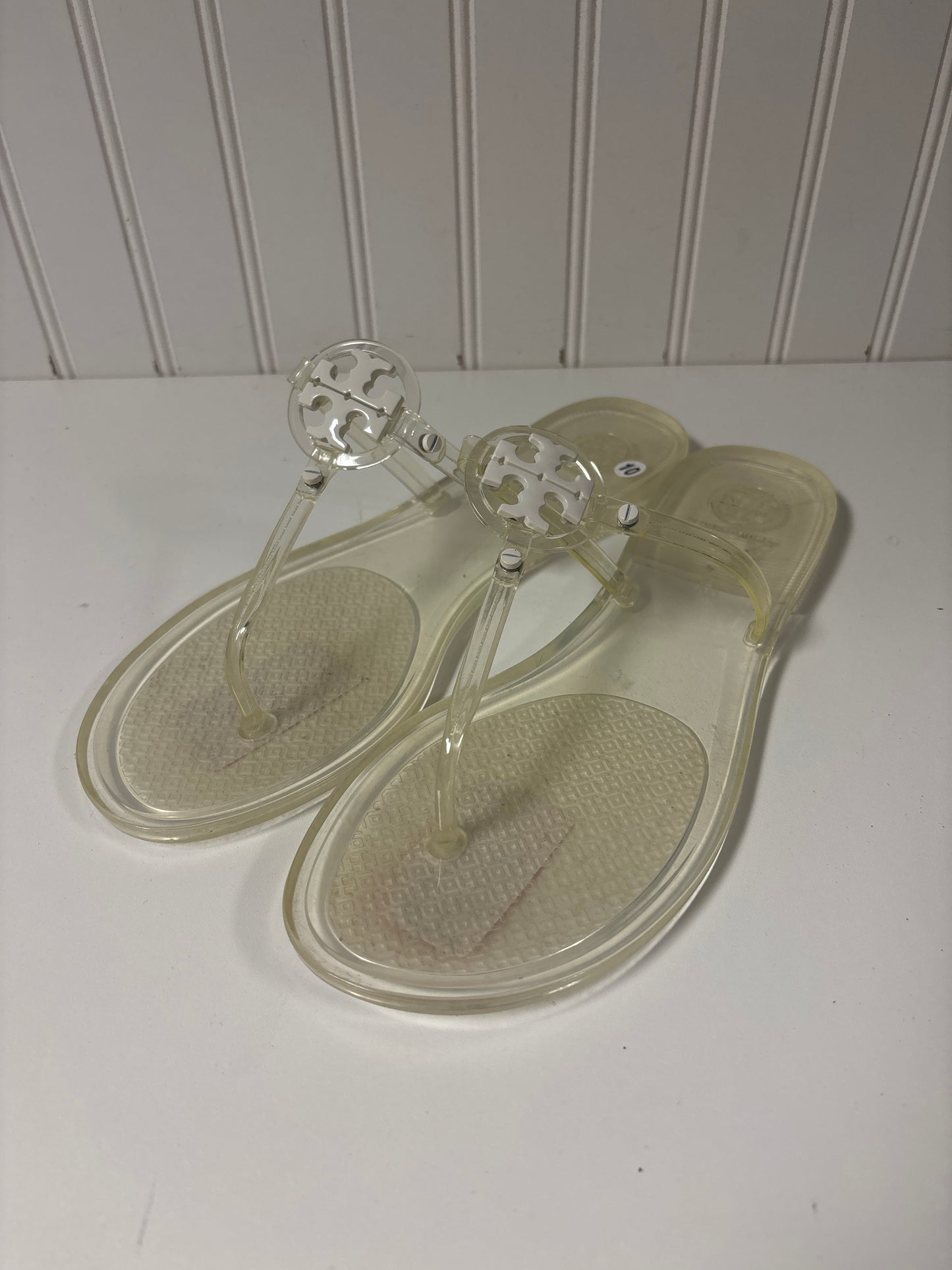 Sandals Designer By Tory Burch In Clear, Size: 10