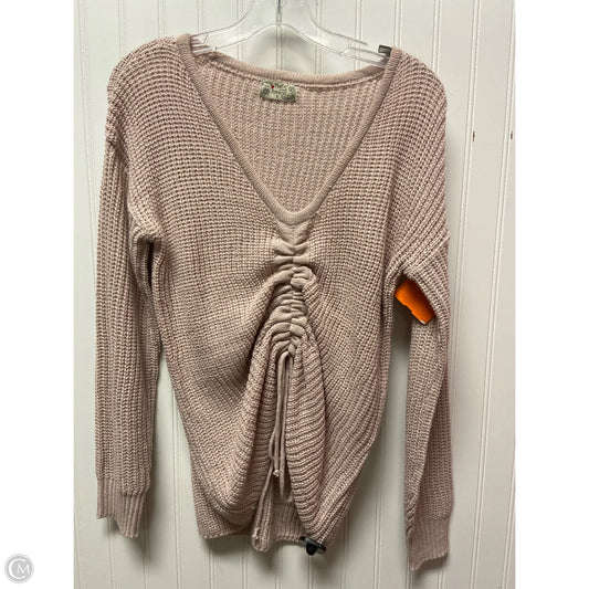 Sweater By Poof In Pink, Size: S