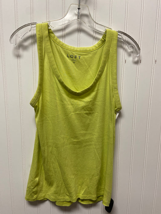 Tank Top By Loft In Chartreuse, Size:M
