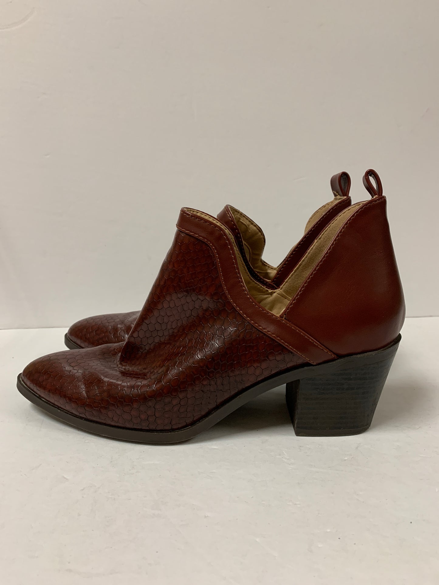 Boots Ankle Heels By Clothes Mentor  Size: 7.5