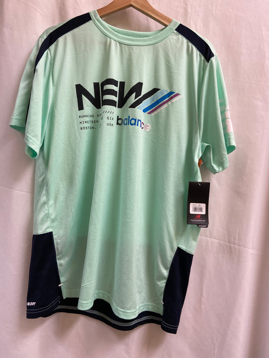 Athletic Top Short Sleeve By New Balance  Size: L
